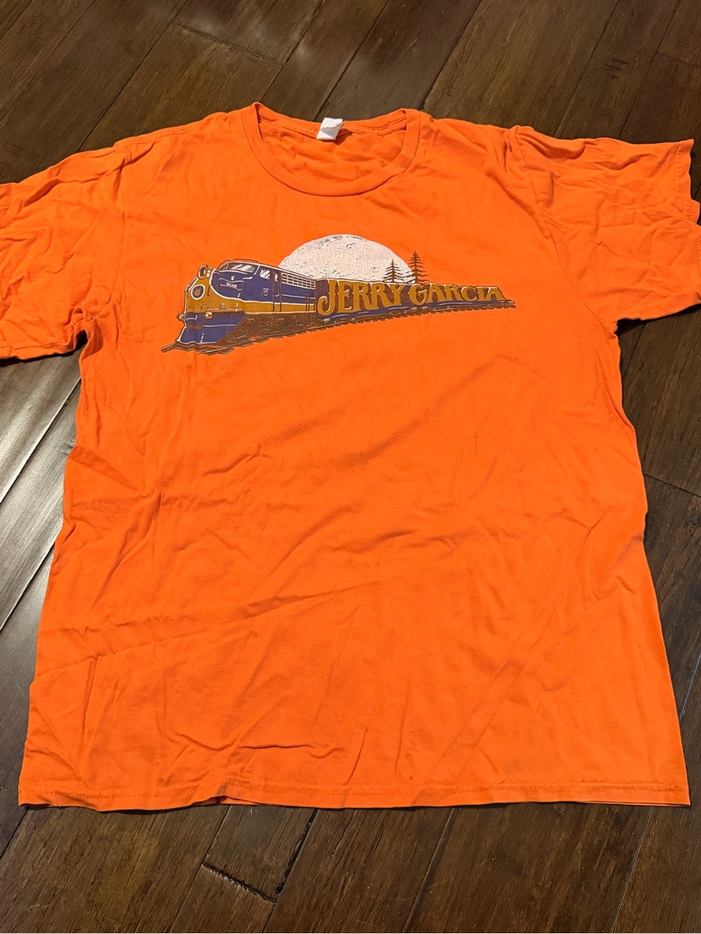 Vintage J. Garcia Bright Orange Short-Sleeve Graphic Tee